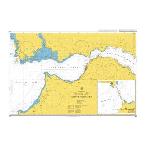 Admiralty - 1676 - Patraikos Kolpos and Approaches and Western Part of Korinthiakos Kolpos