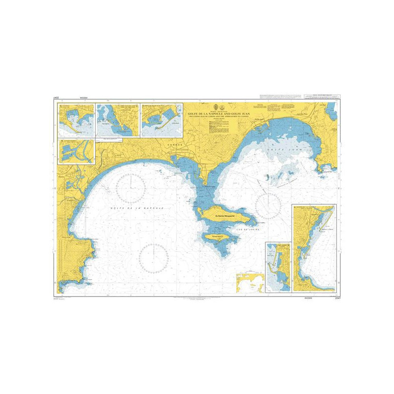 Admiralty - 2247 - Golfe de la Napoule and Golfe Juan including Iles de Lerins and the Approaches to Cannes