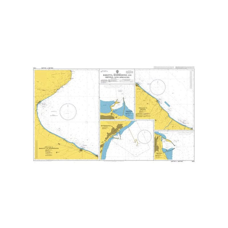 Admiralty - 1443 - Barletta, Manfredonia and Ortona with Approaches