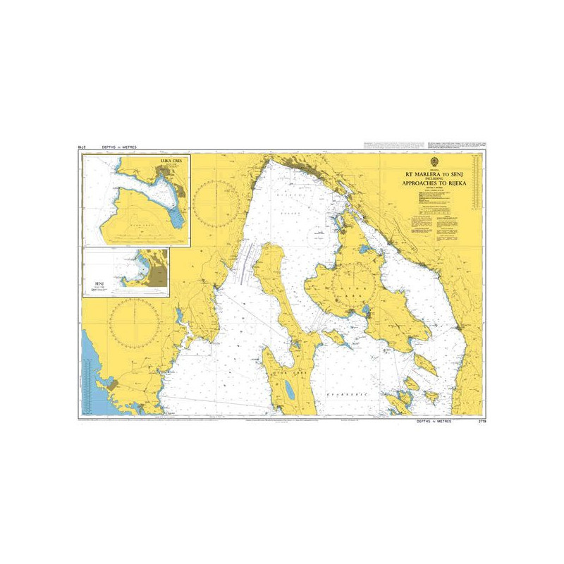 Admiralty - 2719 - Rt Marlera to Senj including Approaches to Rijeka