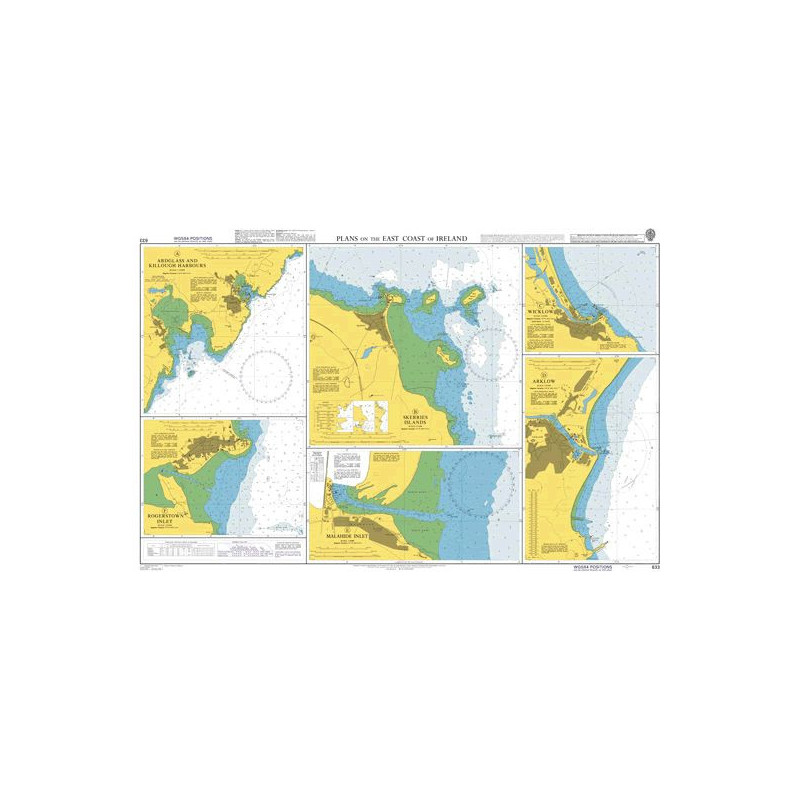 Admiralty - 633 - Plans on the East Coast of Ireland