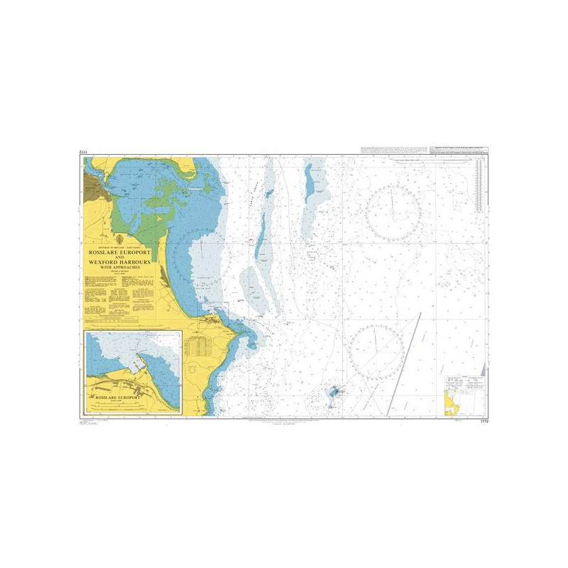 Admiralty - 1772 - Rosslare Europort and Wexford Harbours with Approaches