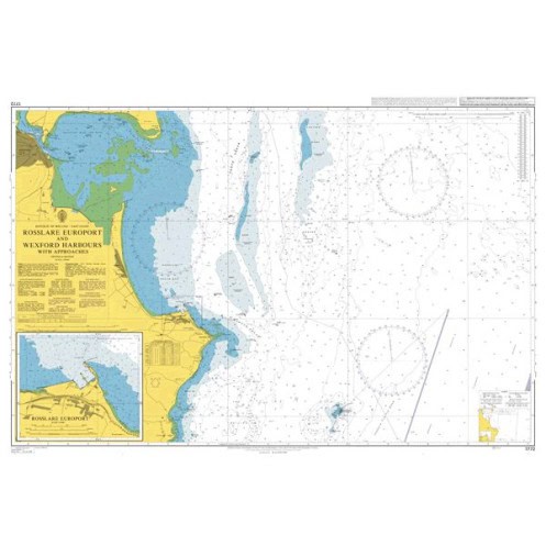 Admiralty - 1772 - Rosslare Europort and Wexford Harbours with Approaches