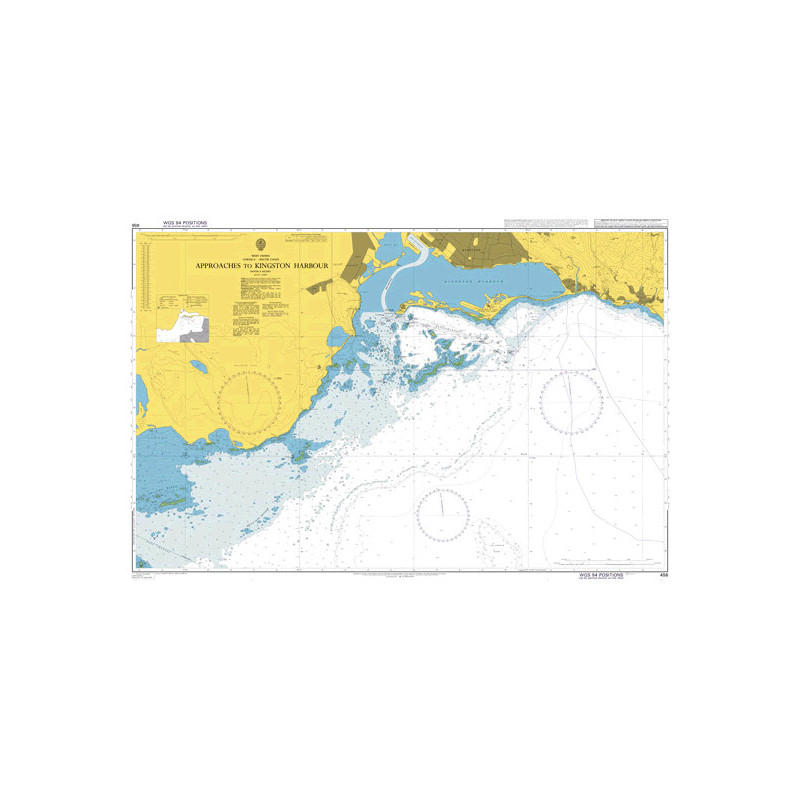 Admiralty - 456 - Approaches to Kingston Harbour