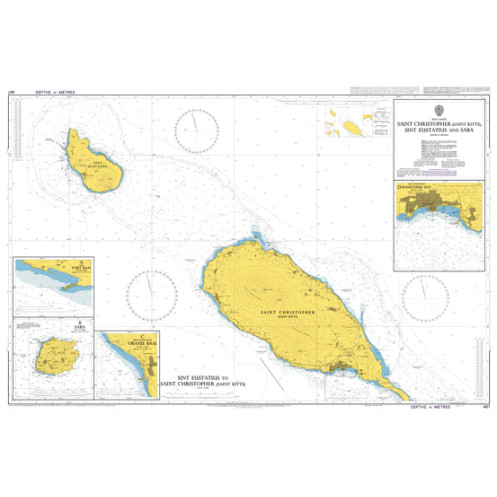 Admiralty - 487 - Saint Christopher (Saint Kitts), Sint Eustatius and Saba
