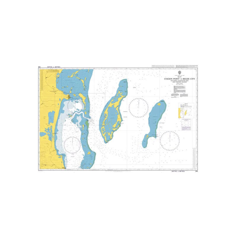 Admiralty - 959 - Colson Point to Belize City including Lighthouse Reef and Turneffe Islands