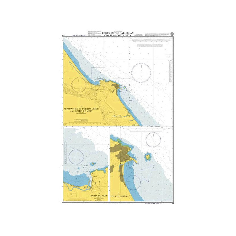 Admiralty - 1798 - Ports on the Caribbean Coast of Costa Rica