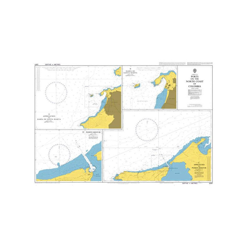 Admiralty - 2267 - Ports on the North Coast of Colombia