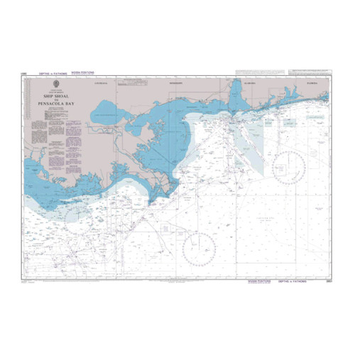 Admiralty - 3851 - Ship Shoal to Pensacola Bay