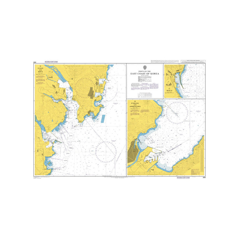 Admiralty - 898 - Ports on the East Coast of Korea