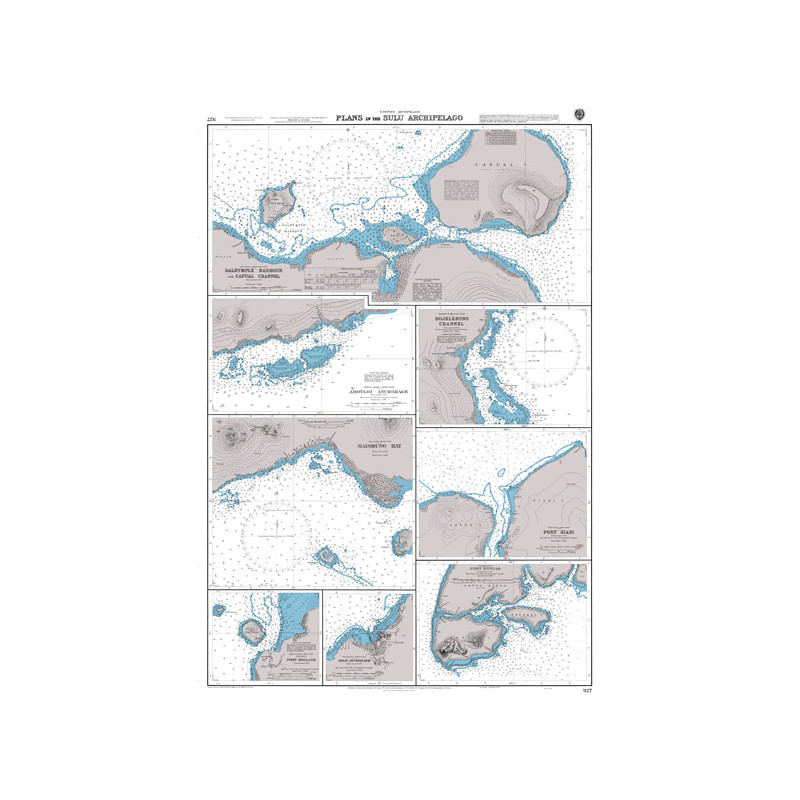 Admiralty - 927 - Plans in the Sulu Archipelago