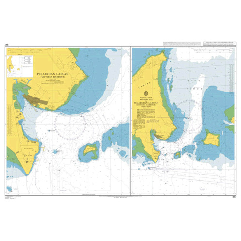 Admiralty - 947 - Approaches To Pelabuhan Labuan (Victoria Harbour)