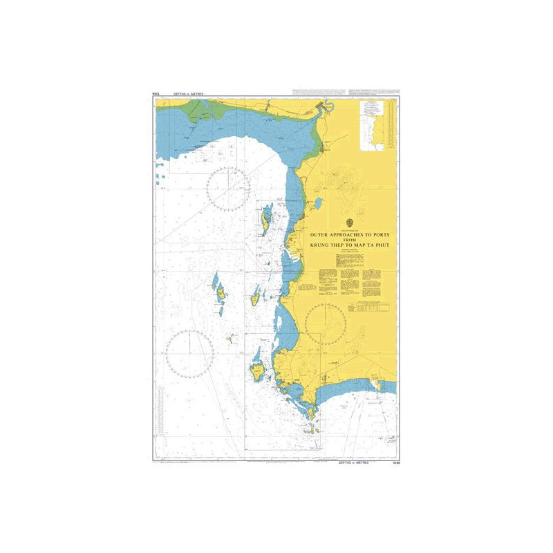 Admiralty - 1046 - Outer Approaches to Ports from Krung Thep to chart Ta Phut