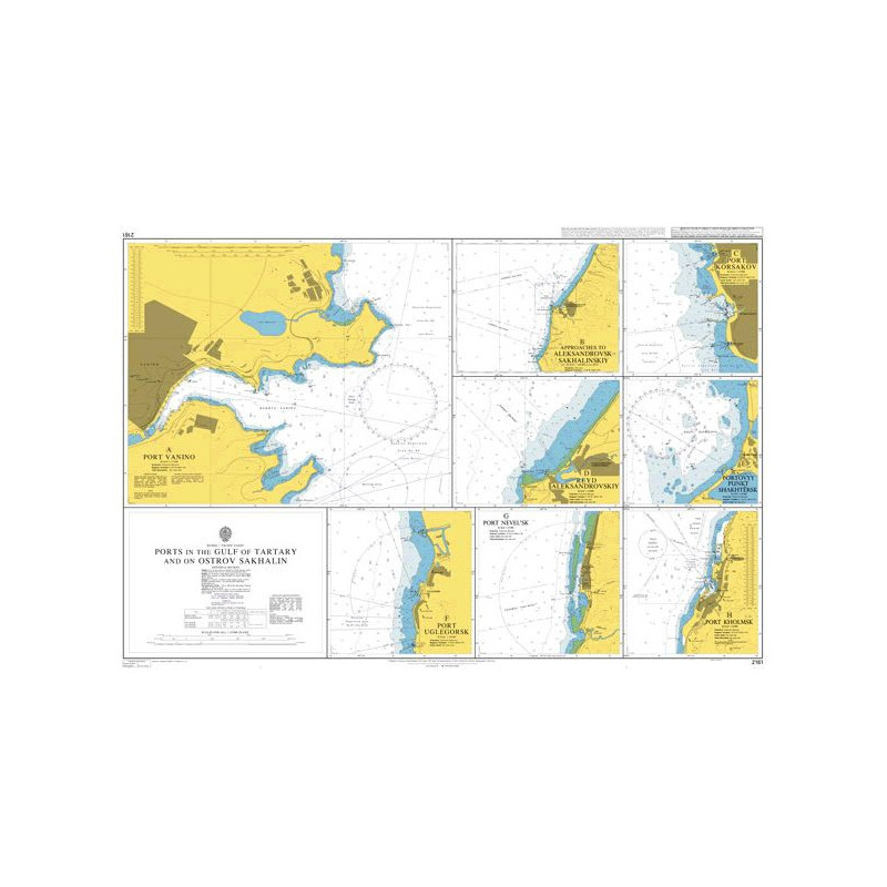 Admiralty - 2161 - Ports in the Gulf of Tartary and on Ostrov Sakhalin