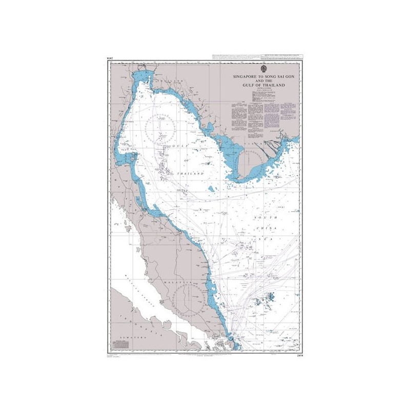 Admiralty - 2414 - Singapore to Song Sai Gon and the Gulf of Thailand