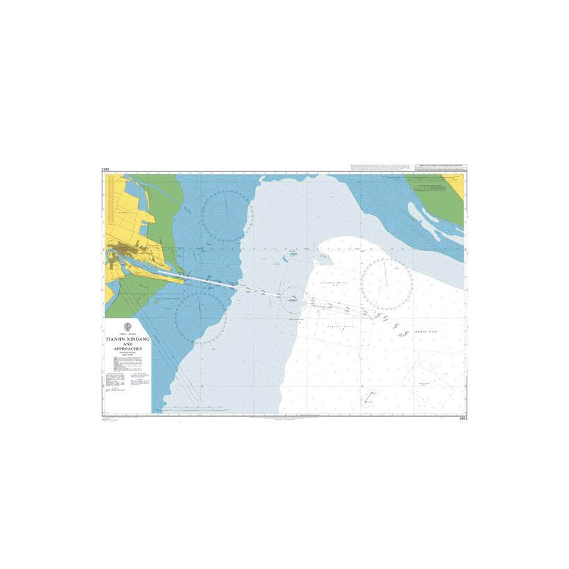 Admiralty - 2653 - nautical chart - Approaches to Tianjin Gang