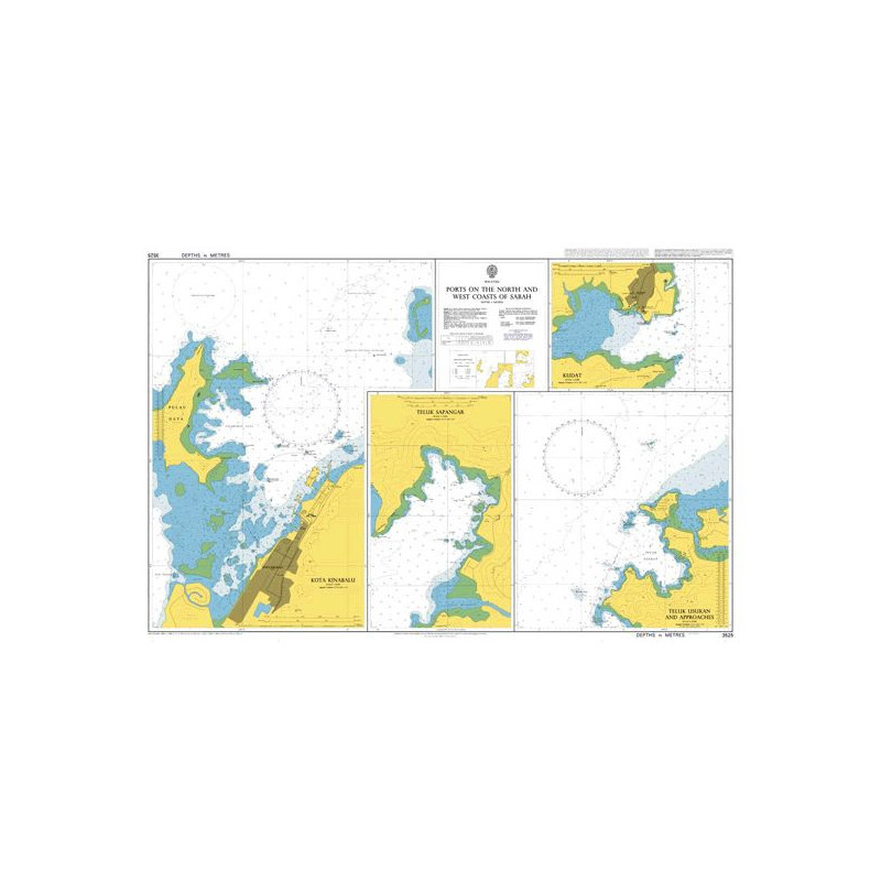 Admiralty - 3525 - Ports on the North and West Coasts of Sabah