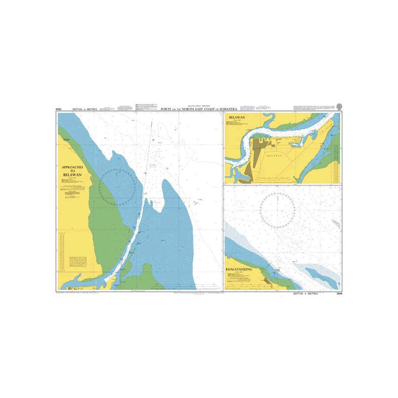 Admiralty - 3584 - Ports on the North East Coast of Sumatera