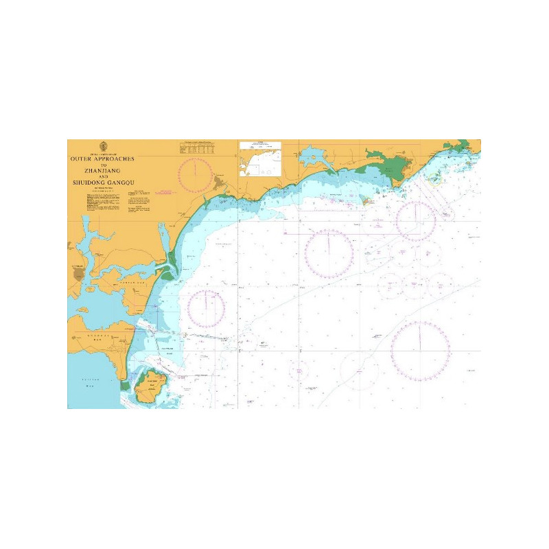 Admiralty - 3348 - Outer Approaches to Zhanjiang and Shuidong gangqu
