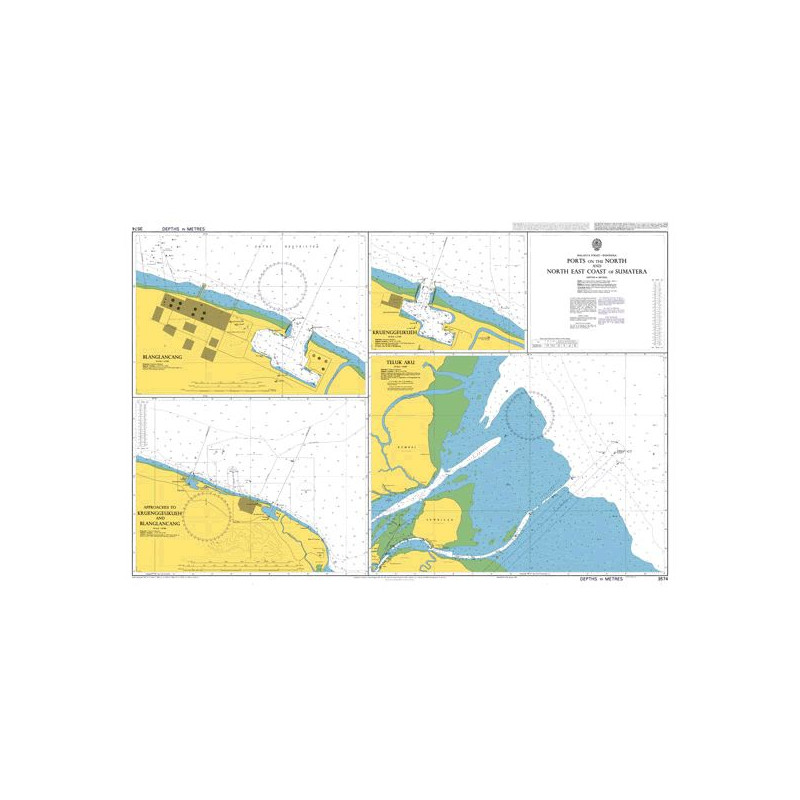 Admiralty - 3574 - Ports on the North and North East Coasts of Sumatera