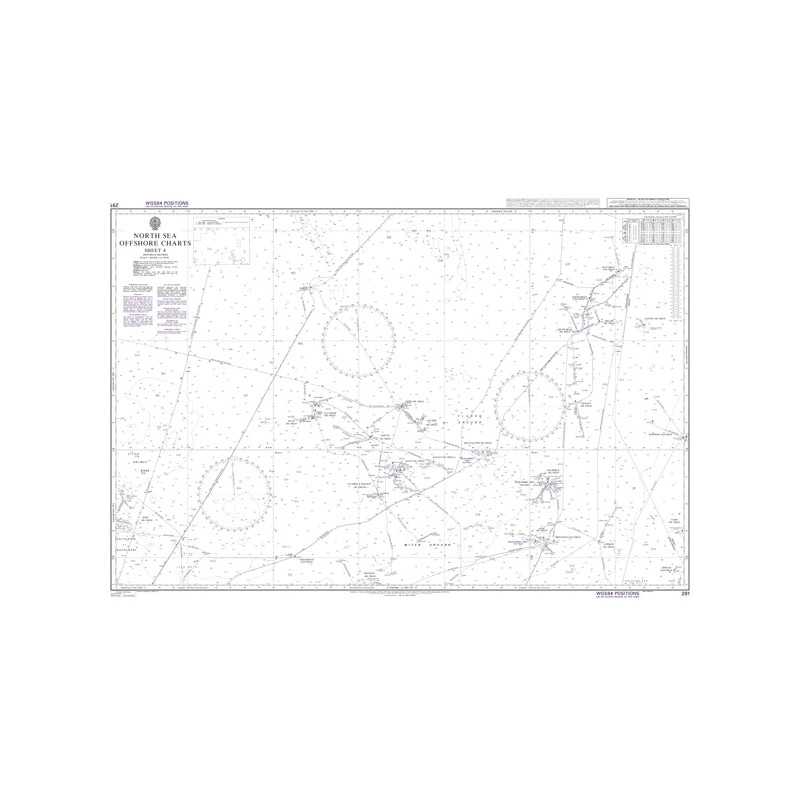 Admiralty - 291 - North Sea Offshore Charts Sheet 4