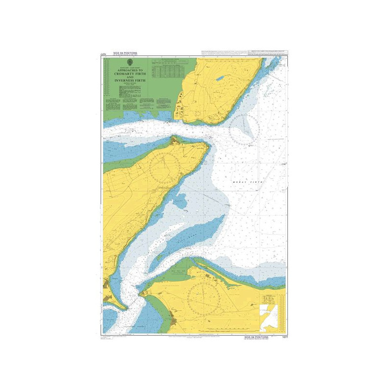 Admiralty - 1077 - Approaches to Cromarty Firth and Inverness Firth