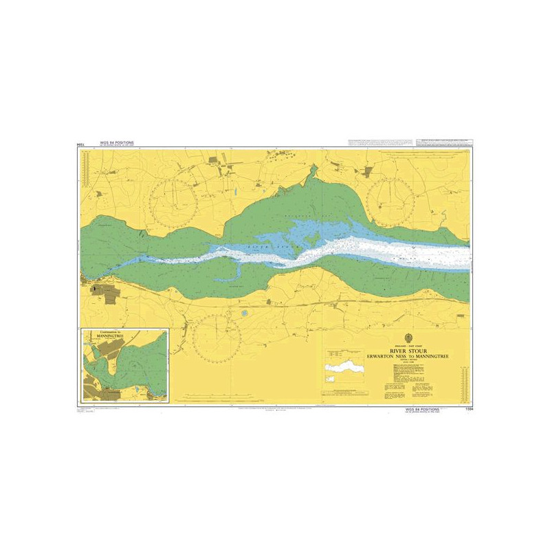 Admiralty - 1594 - River Stour Erwarton Ness to Manningtree