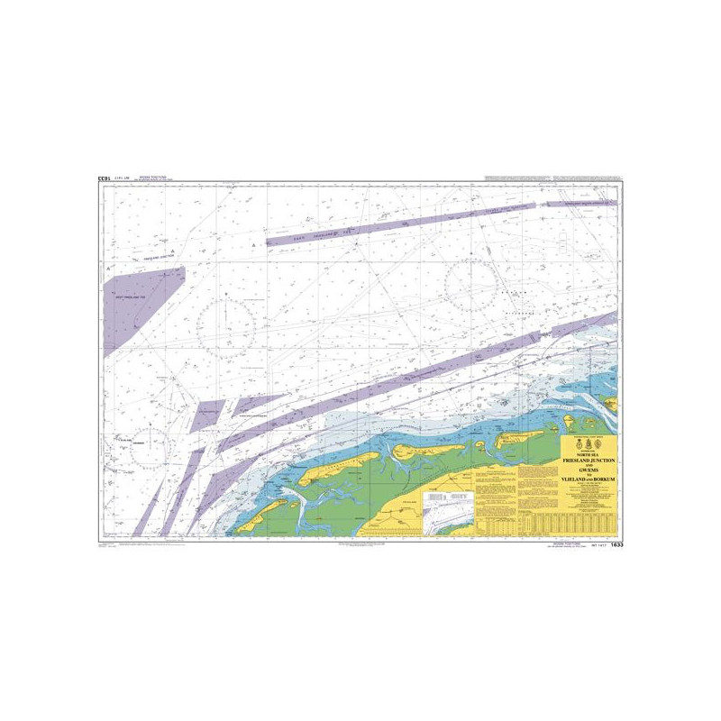 Admiralty - 1633 - TSS North Friesland and GW/EMS to Vlieland and Borkum