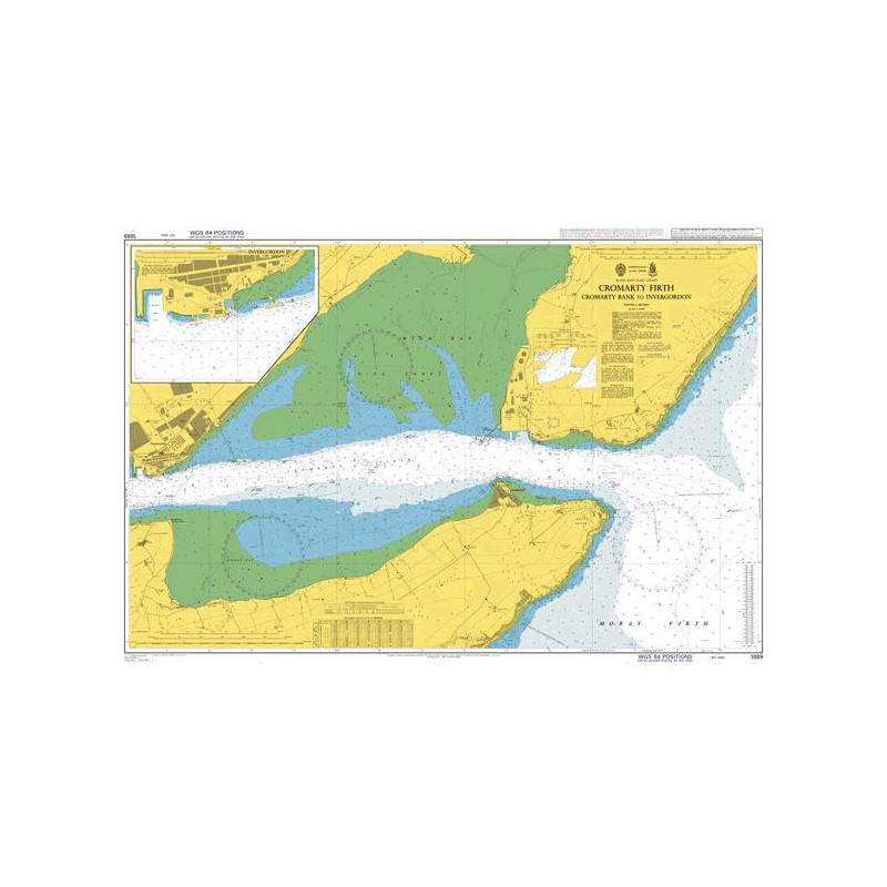 Admiralty - 1889 - Cromarty Firth Cromarty Bank to Invergordon