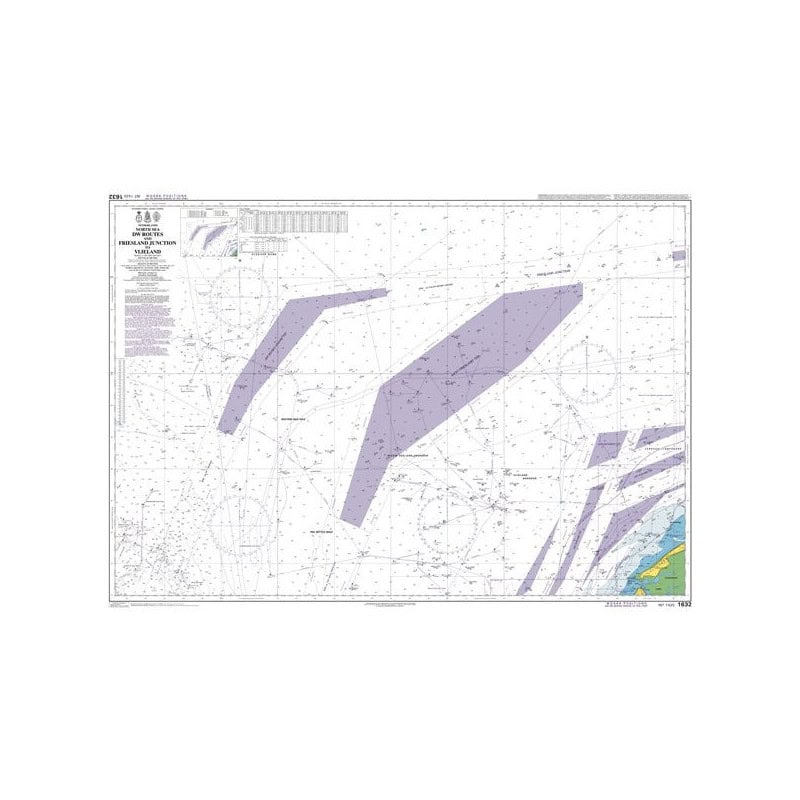 Admiralty - 1632 - DW Routes and TSS North Friesland to Vlieland