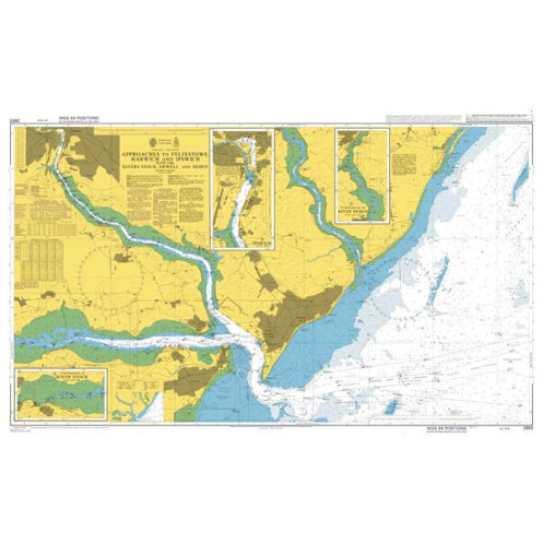 Admiralty - 2693 - Approaches to Felixstowe, Harwich and Ipswich with the Rivers Stour,Orwell and Deben