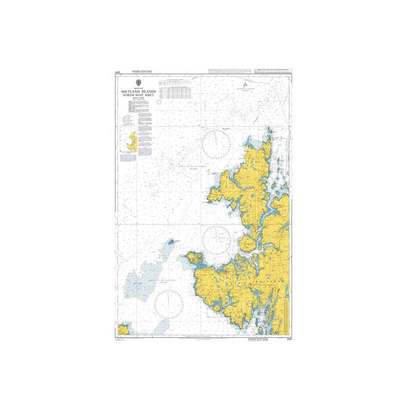 Admiralty - 3281 - Shetland Islands North - West Sheet