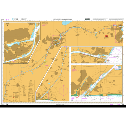 DHO - DE42 - carte marine - Canal de Kiel