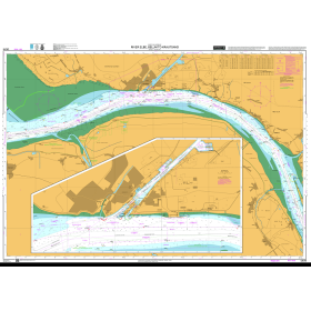 Dutch Hydrographic Office - DE46 - River Elbe, Belum to Krautsand