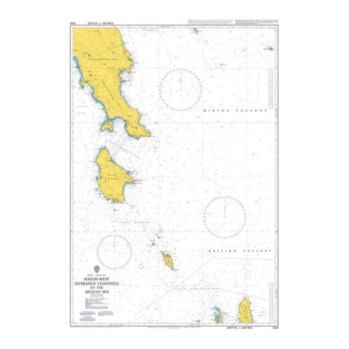 Admiralty - 1030 - South-West Entrance Channels to the Aegean Sea