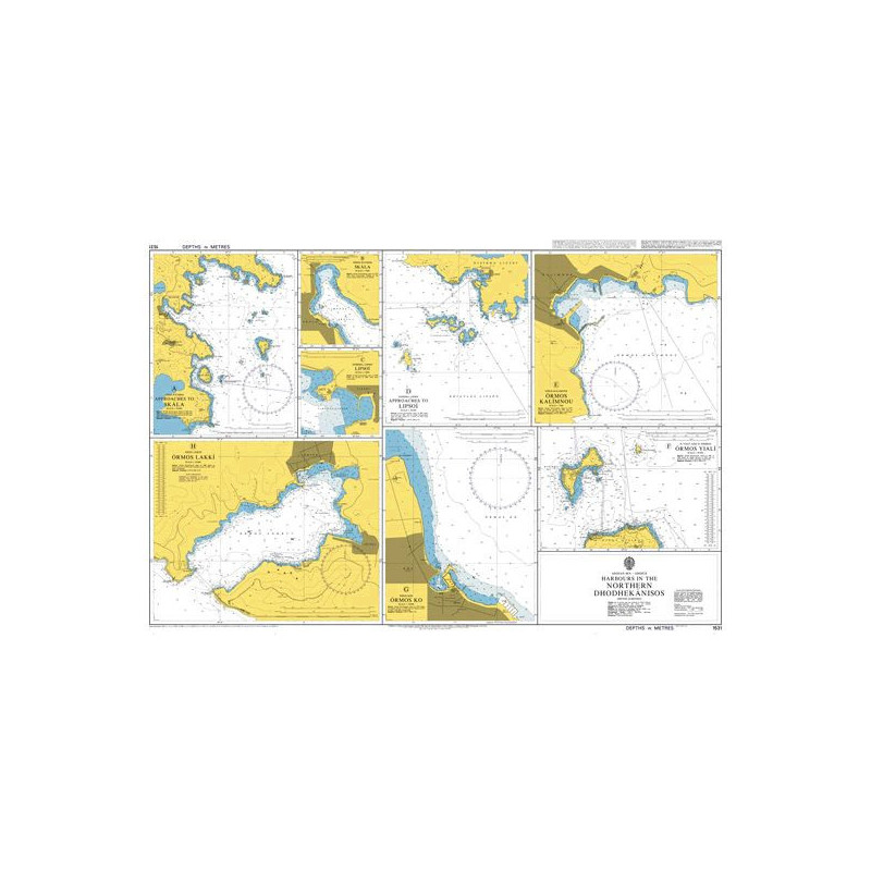 Admiralty - 1531 - Harbours in the Northern Dodekanisos