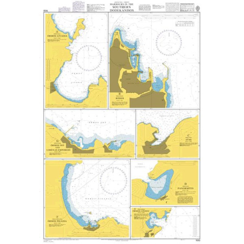 Admiralty - 1532 - Harbours in the Southern Dodekanisos