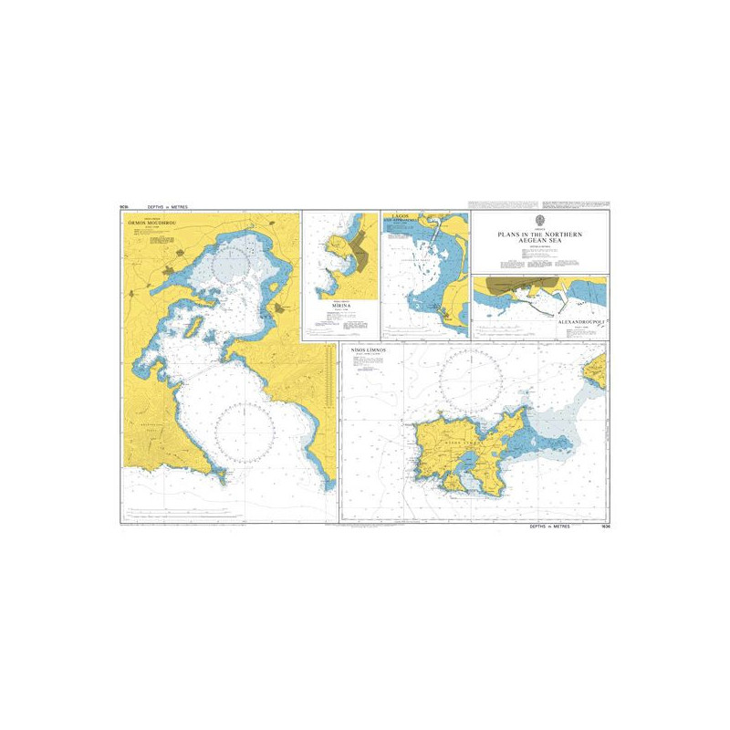 Admiralty - 1636 - Plans in the Northern Aegean Sea