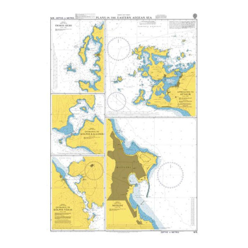 Admiralty - 1675 - Plans in the Eastern Aegean Sea