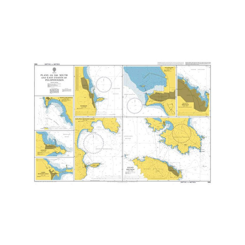 Admiralty - 1683 - Plans on the South and East Coasts of Peloponnisos