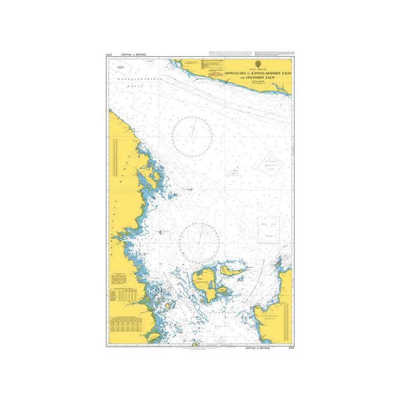 Admiralty - 2274 - Approaches to Kandalakshskiy Zaliv and Onezhskiy Zaliv