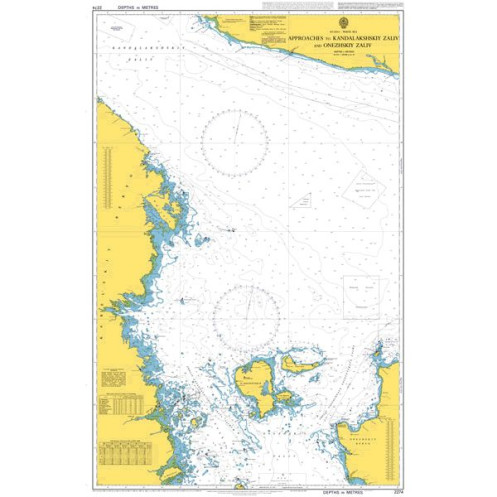 Admiralty - 2274 - Approaches to Kandalakshskiy Zaliv and Onezhskiy Zaliv