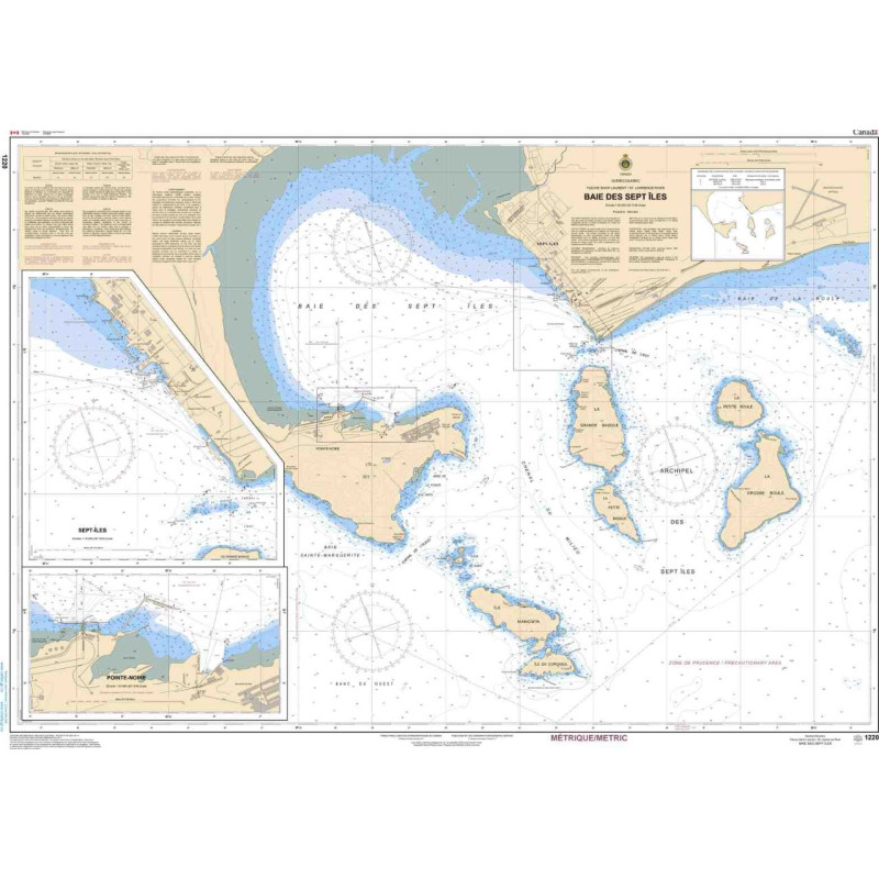 Service Hydrographique du Canada - 1220 - Baie des Sept-Îles