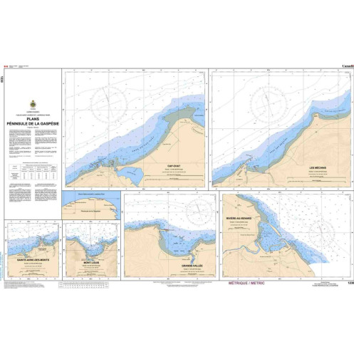 Service Hydrographique du Canada - 1230 - Plans-Péninsule de la Gaspésie
