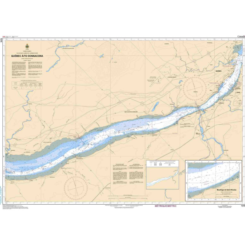 Service Hydrographique du Canada - 1315 - Québec à/to Donnacona