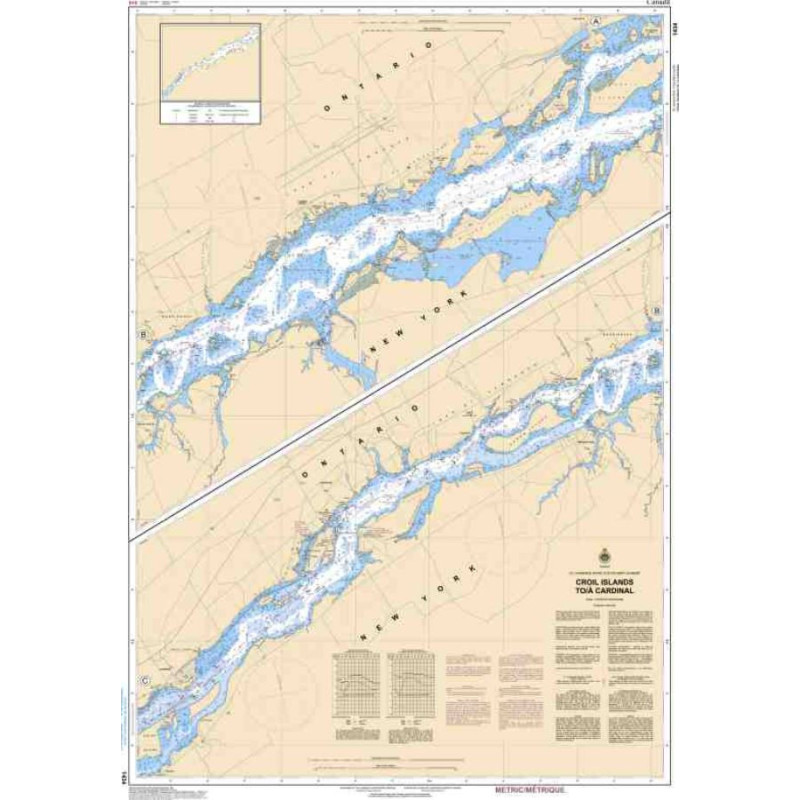 Service Hydrographique du Canada - 1434 - Croil Islands to/à Cardinal
