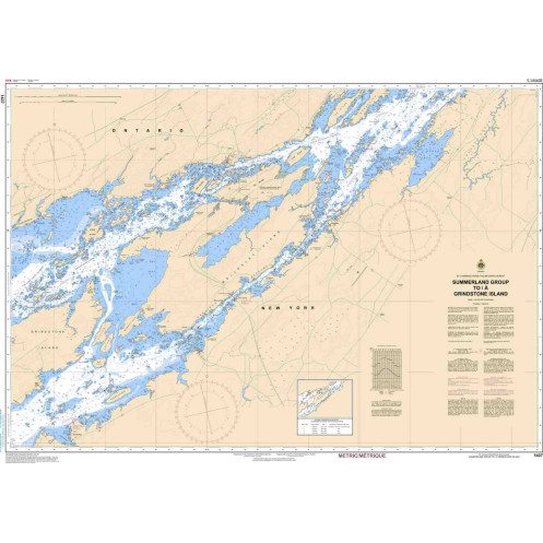 Service Hydrographique du Canada - 1437 - Summerland Group to/à Grindstone Island