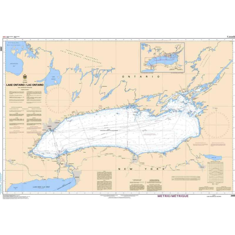 Service Hydrographique du Canada - 2000 - Lake Ontario/Lac Ontario