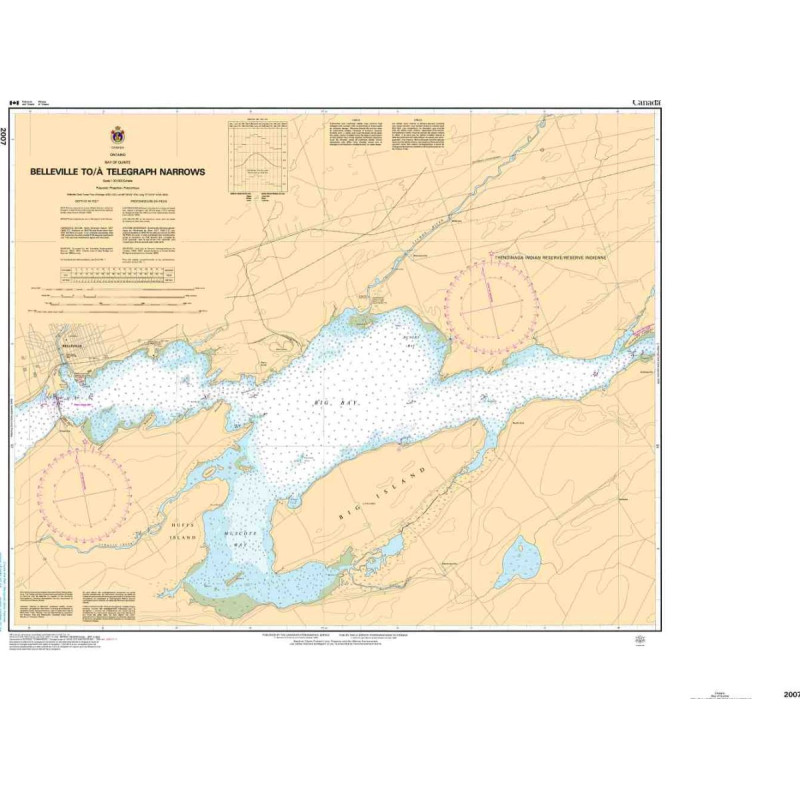 Service Hydrographique du Canada - 2007 - Belleville to/à Telegraph Narrows