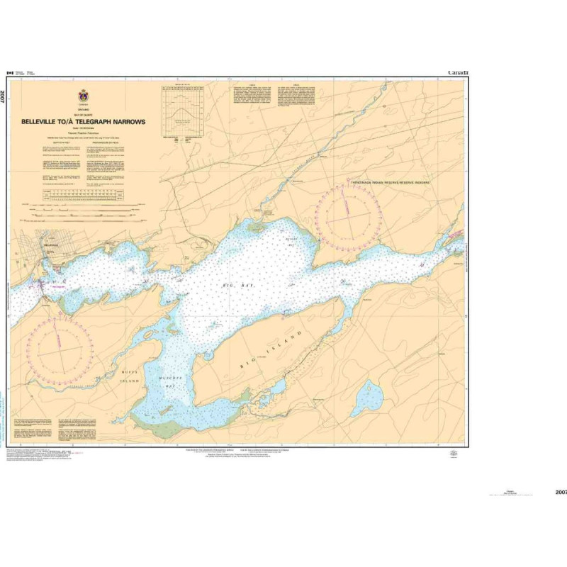 Service Hydrographique du Canada - 2007 - Belleville to/à Telegraph Narrows